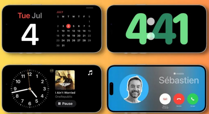 东宁苹果手机维修分享iOS17横屏充电待机显示有什么好处 