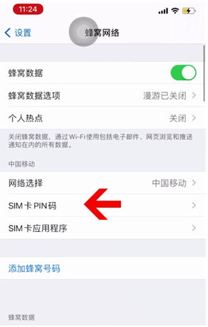 东宁苹果14维修网分享如何给iPhone14的SIM卡设置密码 