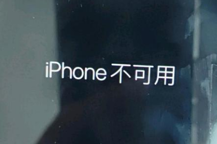 东宁苹果服务网点分享锁屏界面显示“iPhone 不可用”如何解决 