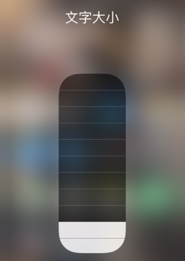 东宁苹果手机维修分享小技巧：在 iPhone 控制中心快速调节字体大小 