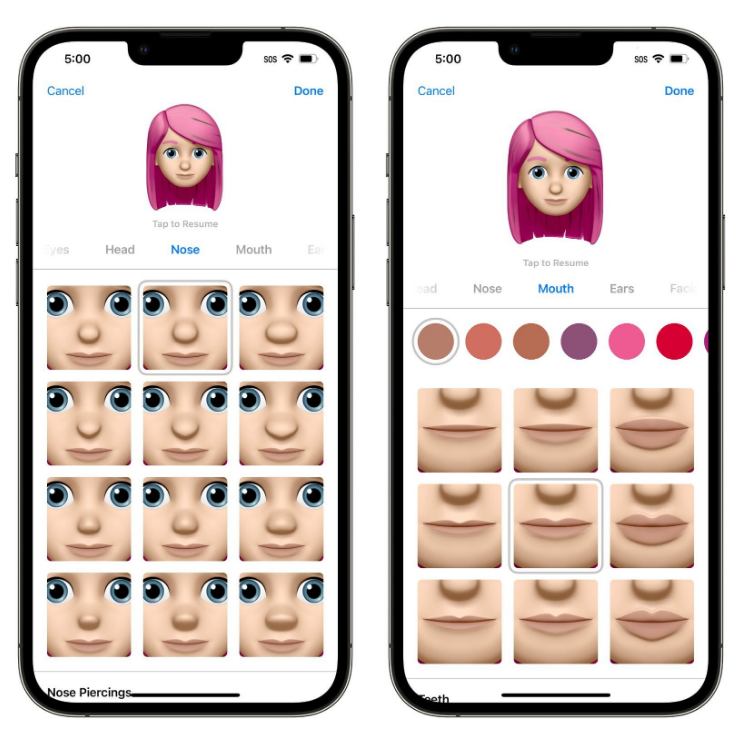 东宁苹果手机维修分享​iOS 16中的拟我表情有了哪些变化和升级 