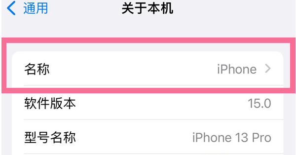 东宁苹果13维修分享iPhone 13热点名字设置教程 