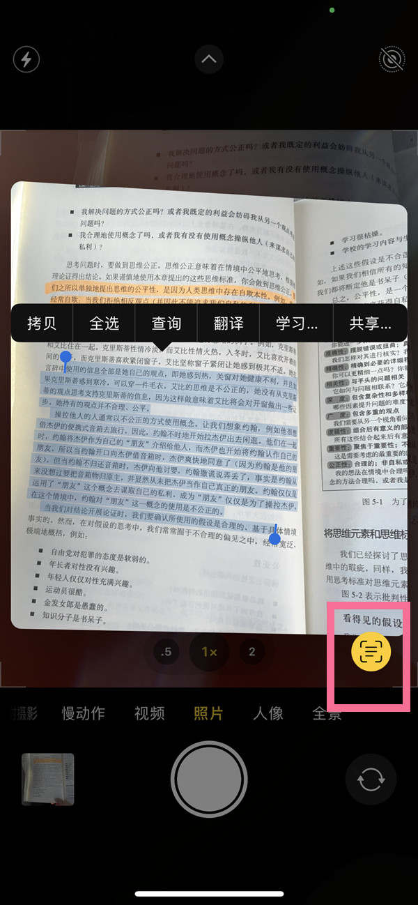 东宁苹果手机维修分享iOS 15照片文字怎么提取 