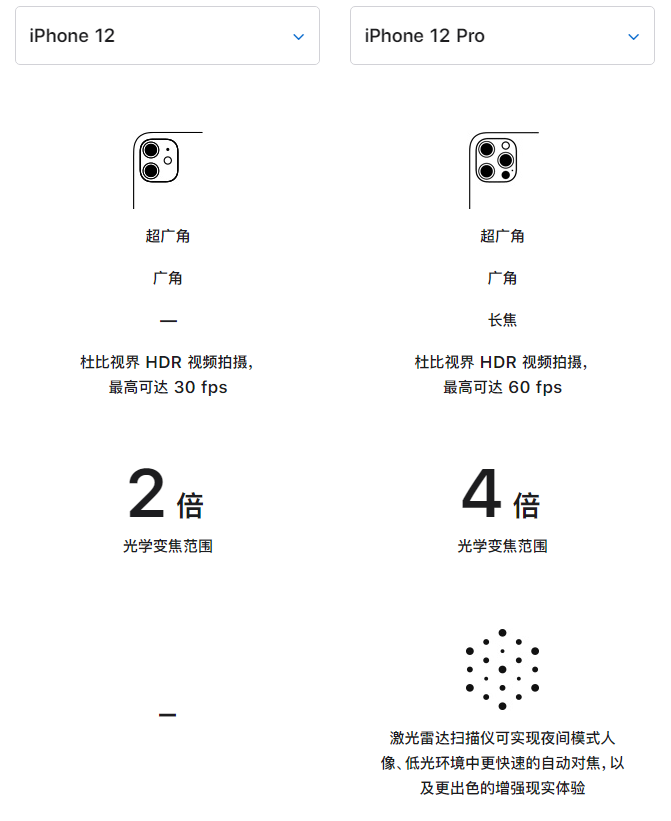 东宁苹果手机维修分享苹果 iPhone 12 与 iPhone 12 Pro 选哪款 